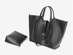 Black Leather Tote Bags
