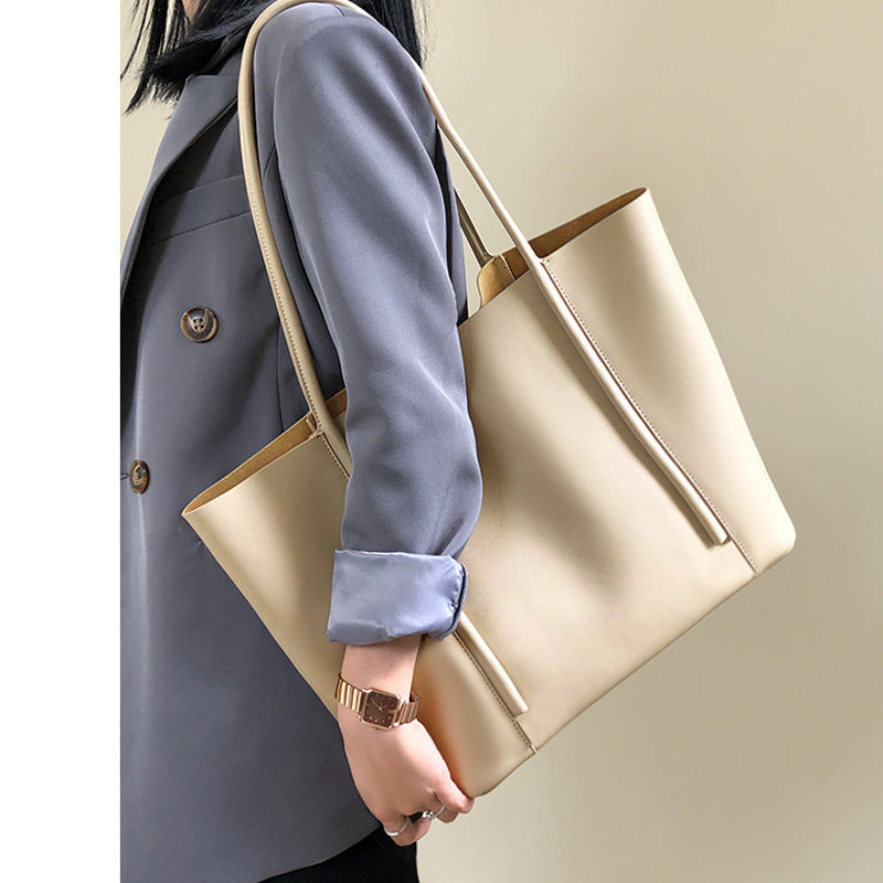 Lot De 4 Sacs à Main Femme En Similicuir PU – Style Coréen – Noir (25x26x8cm)