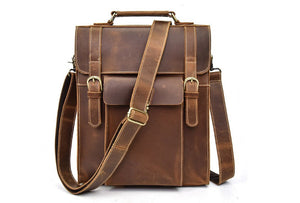 Darl Brown Leather Backpacks for Men and Women
