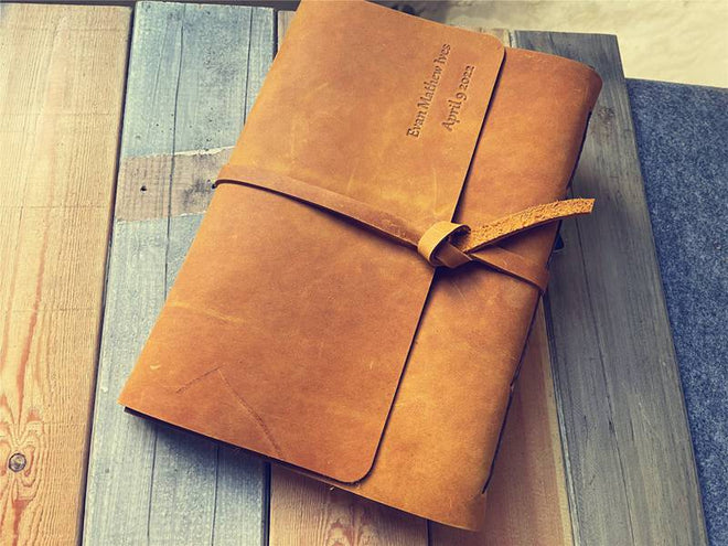 Leather Baby Memory Books