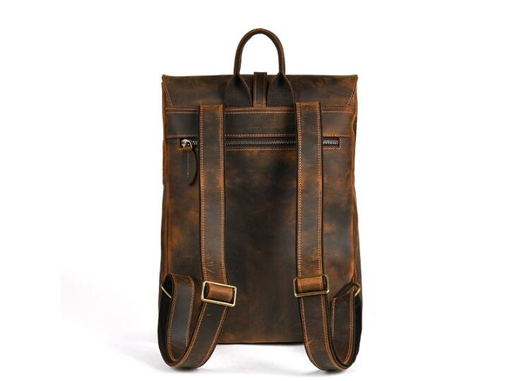 large Womens Shopping Leather backpack Purse