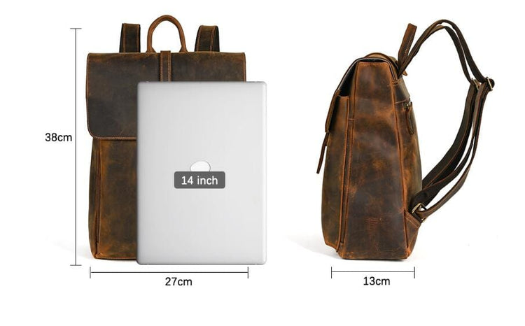 Handmade Womens Shopping Leather backpack Purse