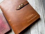 Leather Ring Binder Refillable Journal Notebook For Him