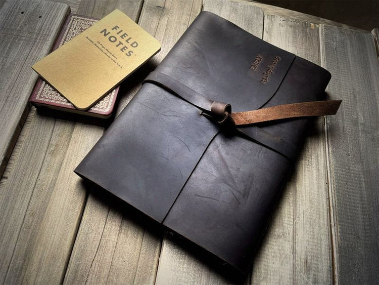 Dark Coffee Leather Bound Art Journal