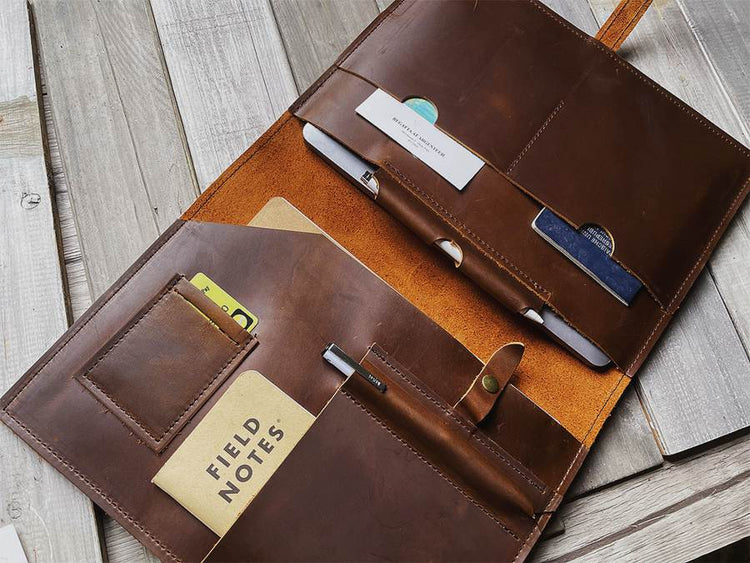 Vintage Personalizable Leather Macbook Air 15 M1 M2 Case