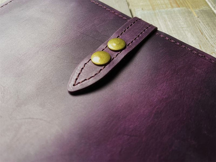 A5 Purple Refillable Leather Journal For Her