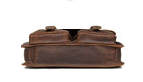 brown leather laptop shoulder bag