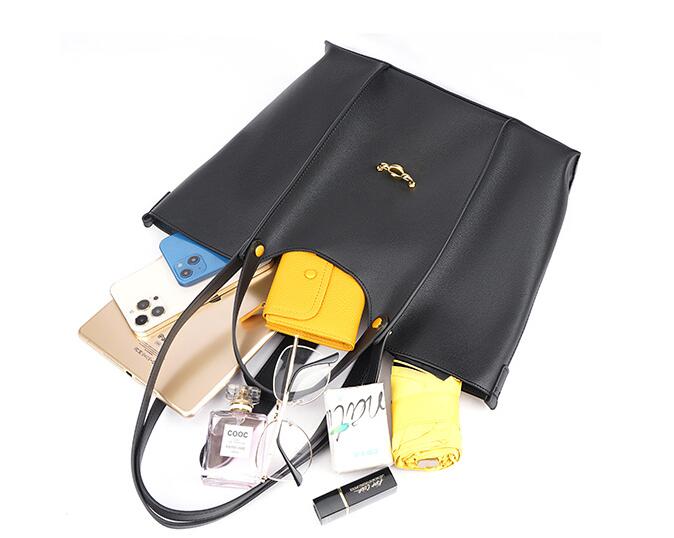 Large Women's Leather Tote Handbag