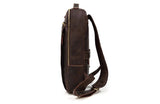 handmade mens leather backpack purse