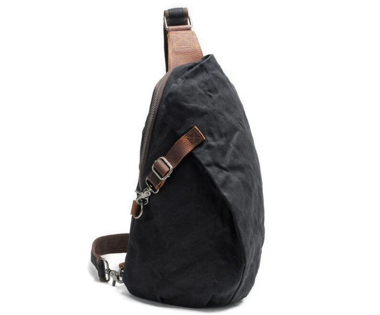 black shoulder chest bag