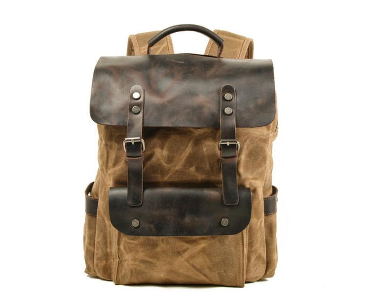 large canvas backpack purse