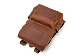 handmade leather backpack purse