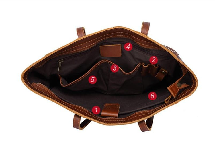 Large Leather Tote Bag Handcrafted Handbag