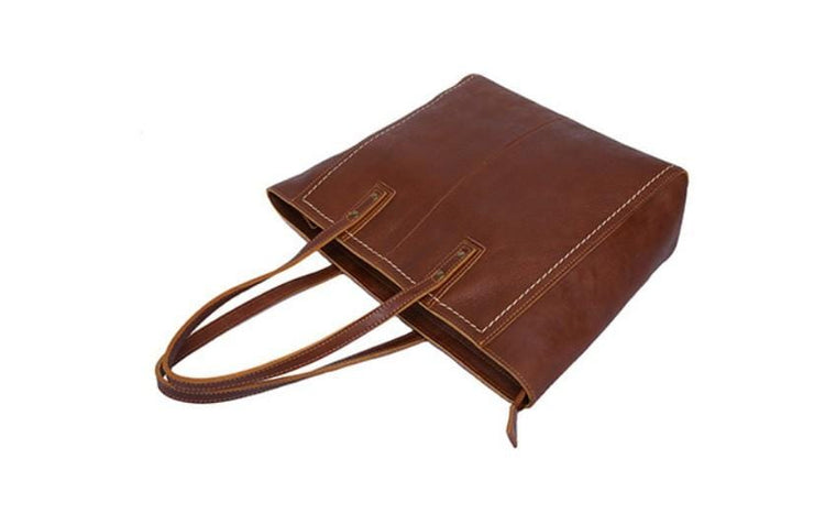 Grand sac fourre-tout en cuir Sac à main artisanal