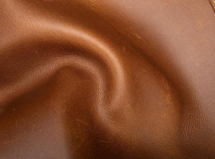 Sac porte-documents en cuir vintage pour homme marron