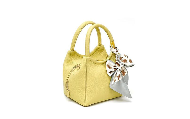 Green Small Women's Leather Tote Crossbody Handbag