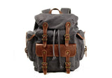 vintage canvas rucksack backpack