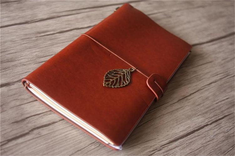 personalized Leather Small Travelers Notebook