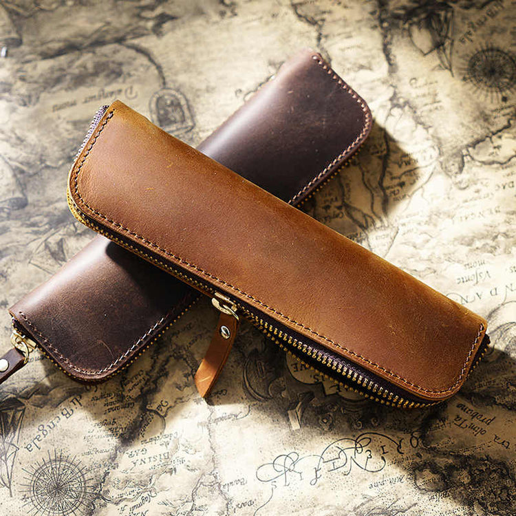 leather pencil case