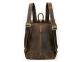 Women's Vintage Brown Leather Backpack Purse