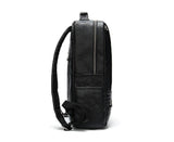 womens black leather backpack purse