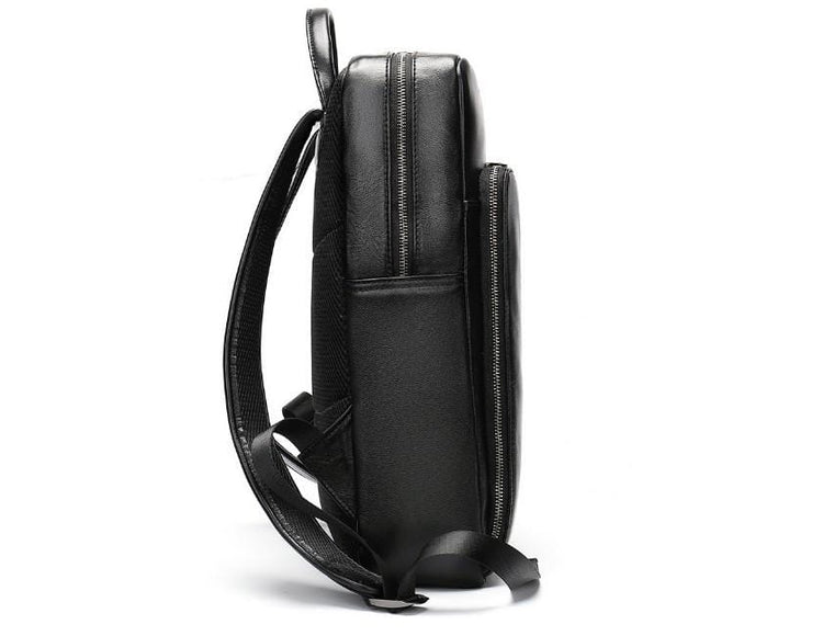 Womens Black Leather Backpack Purse