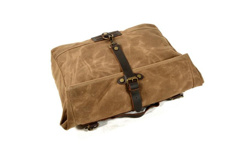 women's canvas crossbody messenger handbag in khaki