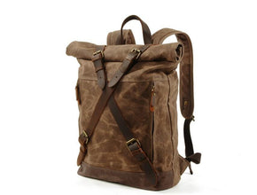 small canvas backpack purse bag