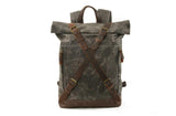 vintage canvas backpack purse