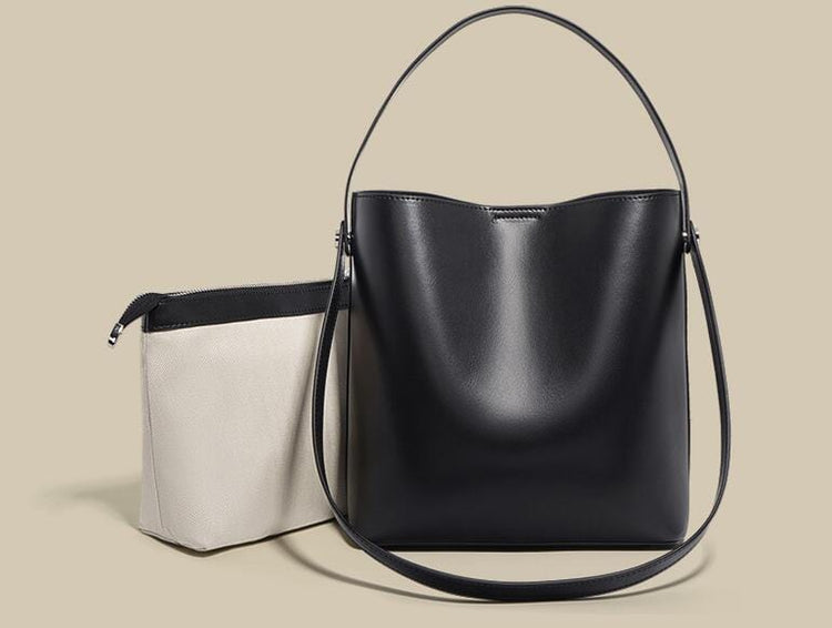 Handmade Women's Leather Shoulder Tote Bag