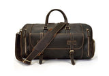 vintage leather weekend duffel bag