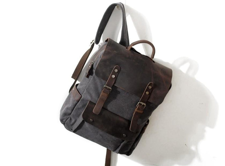canvas laptop backpack bag
