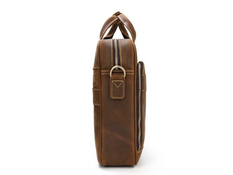 small leather messenger bag mens