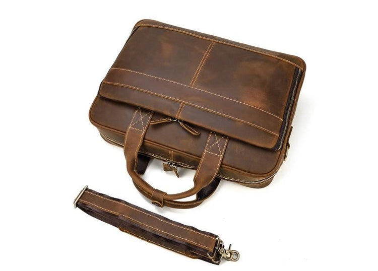 womens leather crossbody messenger bag