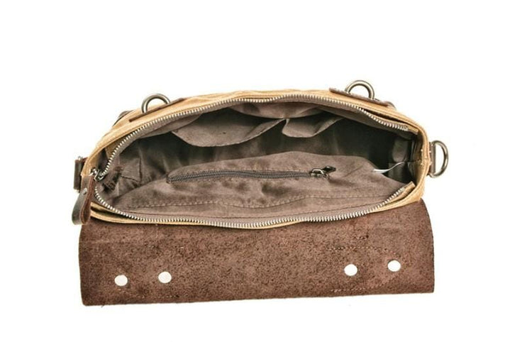 big vintage canvas messenger bag