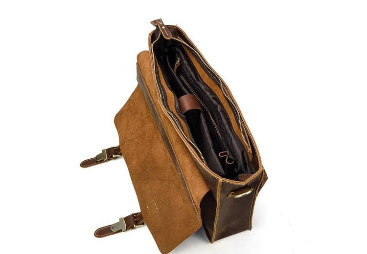 mens leather messenger