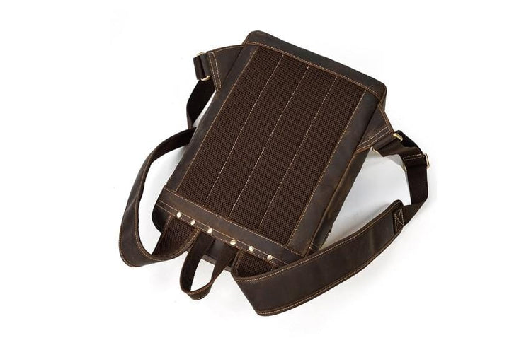 womens leather travel backpack laptop