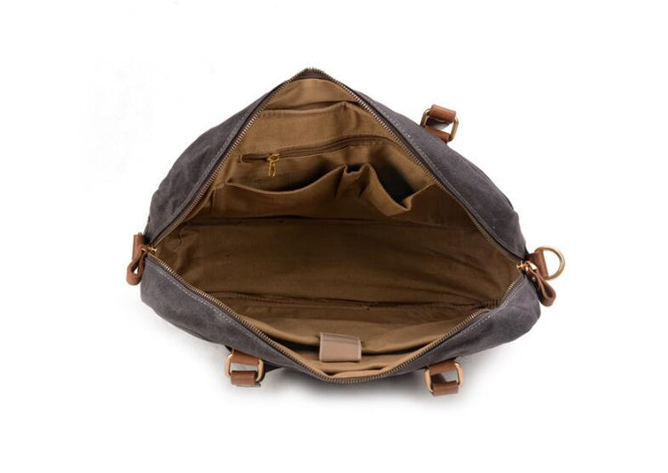 practical canvas briefcase bag for laptop