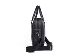 black leather satchel bag 