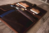 personalized leather art portfilio with iPad 