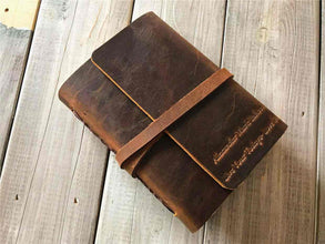 Embossed Leather Pocket Journal Notebook