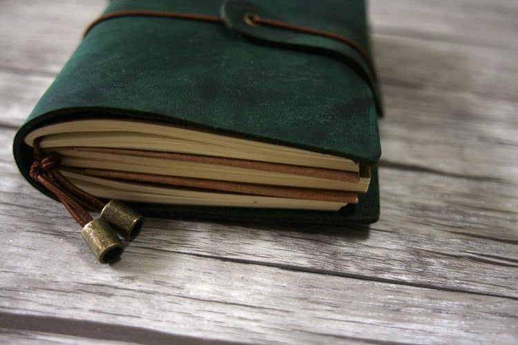 personalized leather travelers notebook