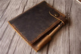 handmade leather travel wallet for passport