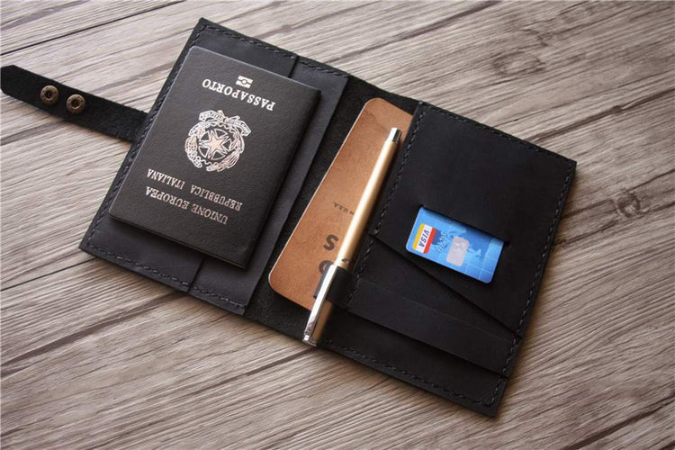 mens passport leather wallet