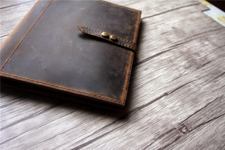 custom leather padfolio cover