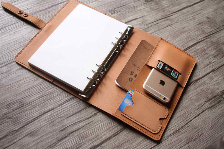 vegan leather journal refillable