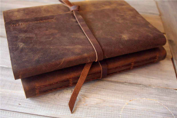 handmade vintage leather journal