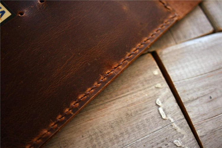 handcrafted leather notebook