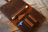 brown leather galaxy tab sleeve cover
