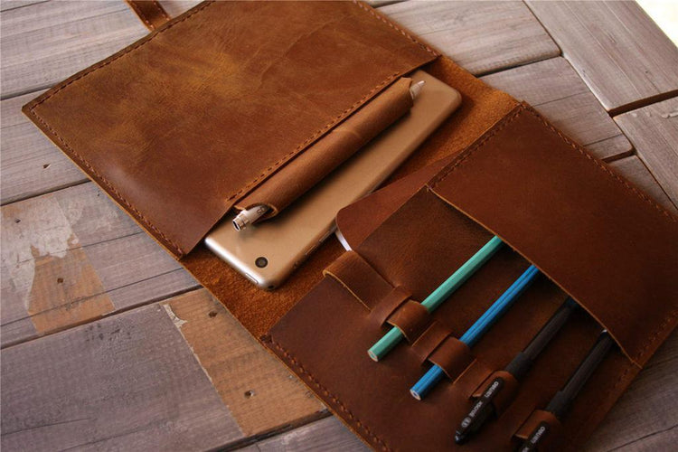 handmade leather kindle case